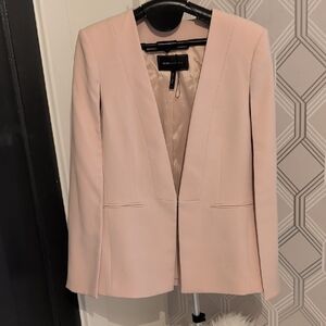 BCBGMaxAzria blush sleeveless Blazer